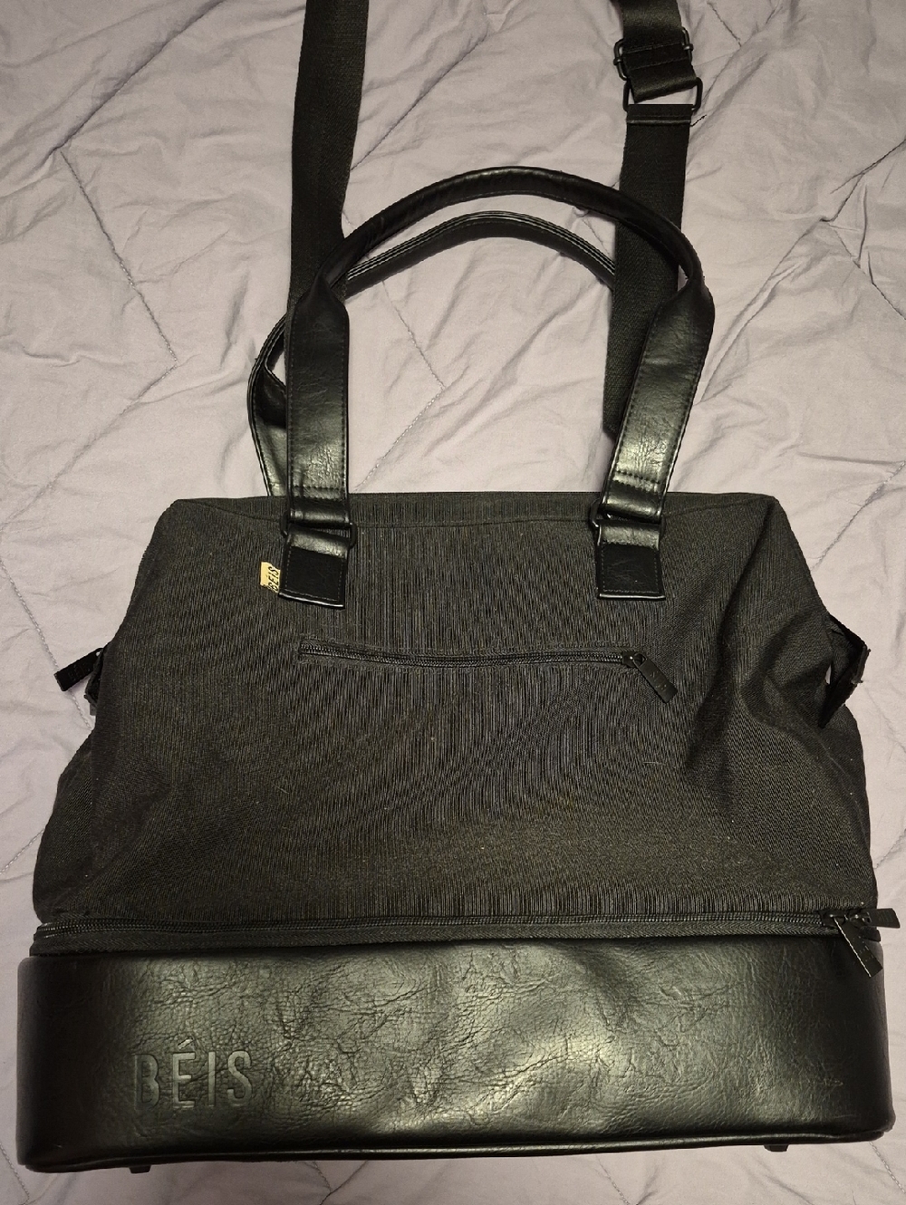 Béis Black Men’s Weekender Tote Bag